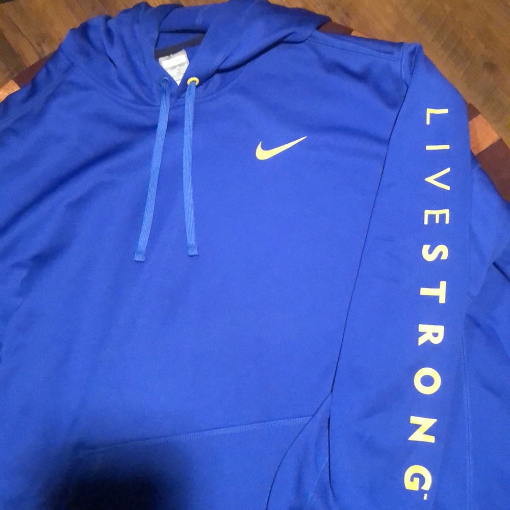 Royal Blue, Nike-Livestrong Hoodie! Men’s XL!